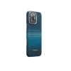 Husa Spate Pitaka Tactile Woven MagEz Aramid pentru iPhone 16 Pro Albastru