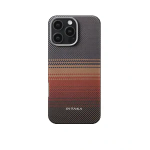 Husa Spate Pitaka Tactile Woven MagEz Aramid pentru iPhone 16 Pro Max Maro
