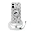 Husa Karl Lagerfeld IML Monogram Crossbody MagSafe pentru iPhone 16 Transparent