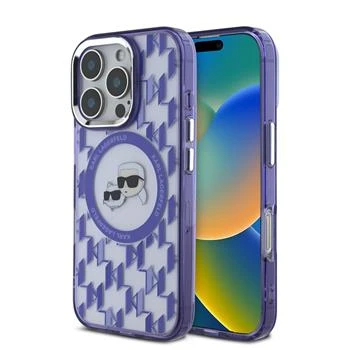 Husa Karl Lagerfeld IML Monogram MagSafe pentru iPhone 16 Pro Max, Violet thumb