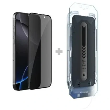 Folie Sticla Nillkin 0,25 mm Guardian 2.5D pentru iPhone 16 Pro Black (cu aplicator)