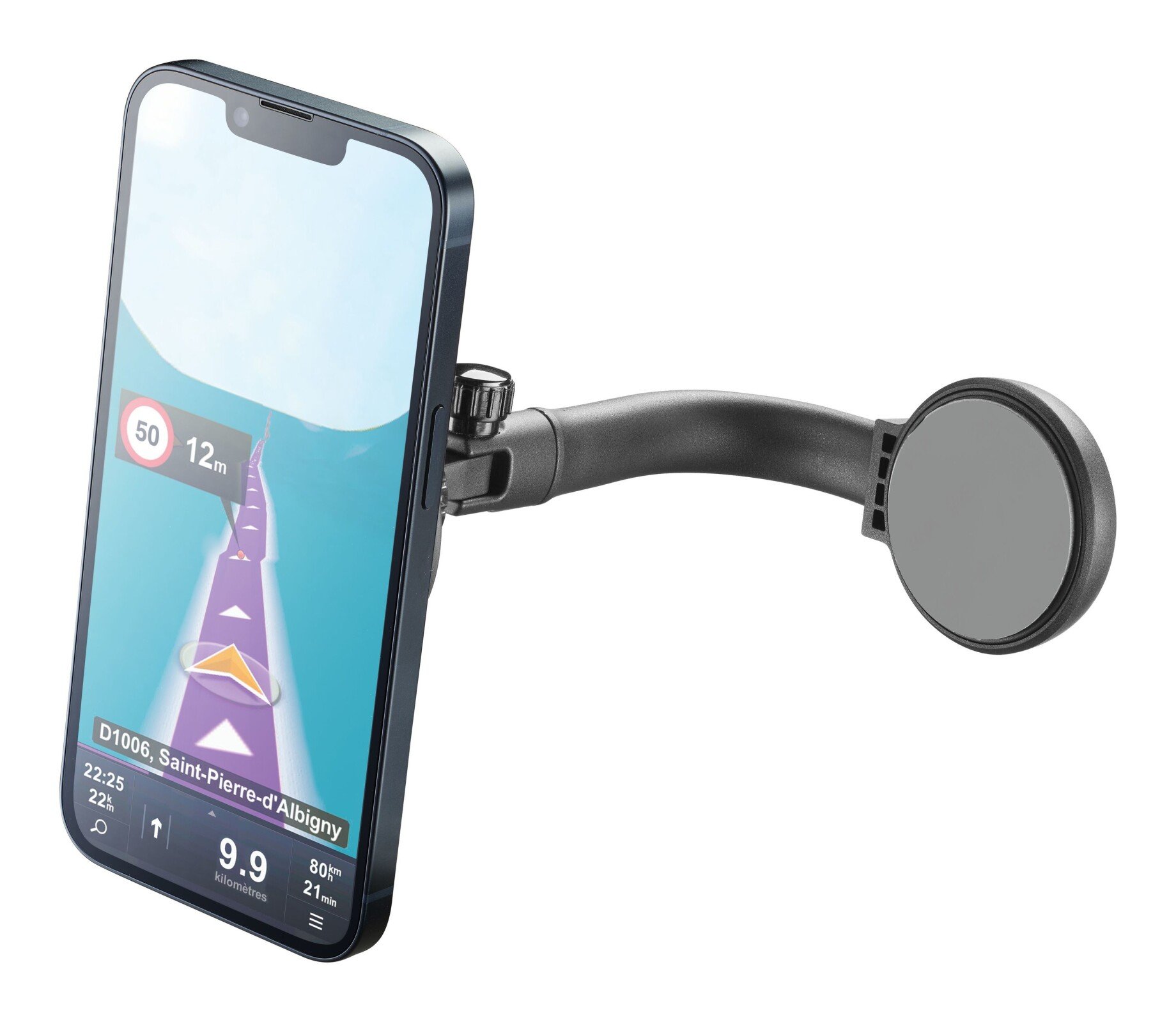 Suport Auto Cellularline MagSafe MAGSFHOLDERSCREENK Negru thumb