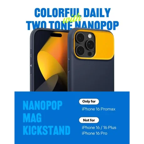Husa Spigen Caseology Nano Pop MagSafe Kickstand pentru iPhone 16 Pro Max, Bleumarin