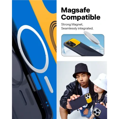 Husa Spigen Caseology Nano Pop MagSafe Kickstand pentru iPhone 16 Pro Max, Bleumarin