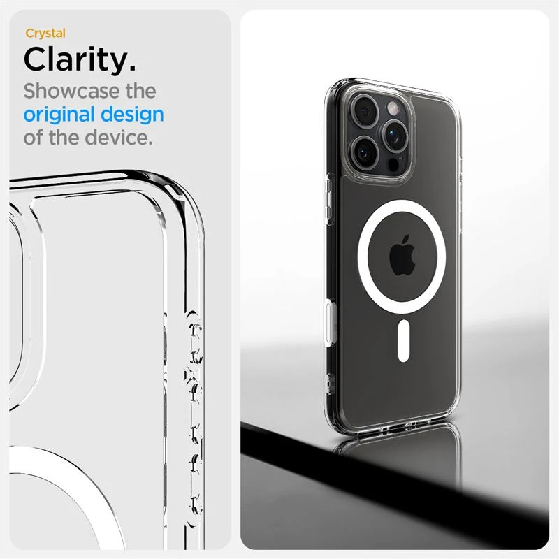 Husa hard Spigen Ultra Hybrid T MagSafe pentru iPhone 16 Pro Max, Alb thumb