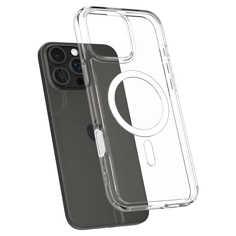 Husa hard Spigen Ultra Hybrid T MagSafe pentru iPhone 16 Pro Max, Alb thumb