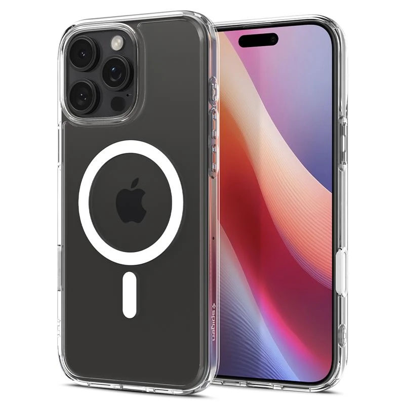 Husa hard Spigen Ultra Hybrid T MagSafe pentru iPhone 16 Pro Max, Alb thumb