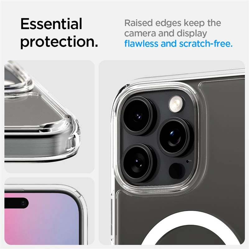 Husa hard Spigen Ultra Hybrid T MagSafe pentru iPhone 16 Pro Max, Alb thumb