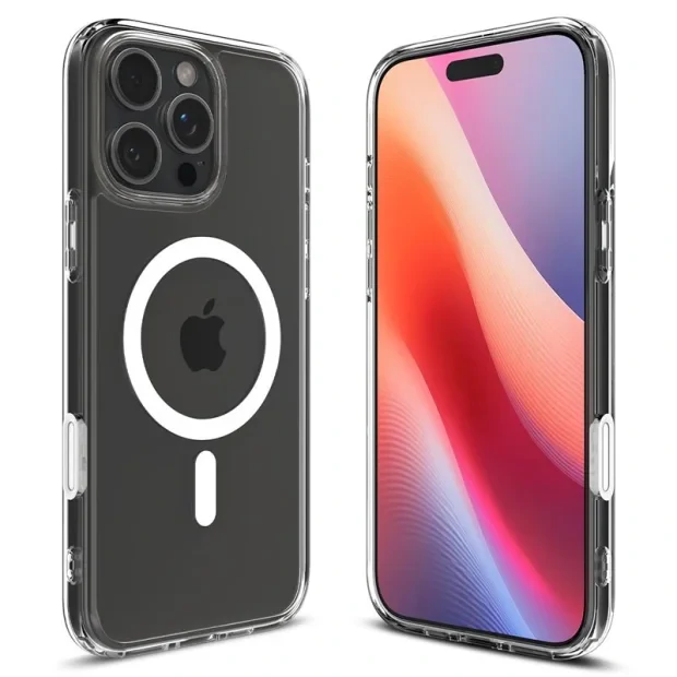 Husa hard Spigen Ultra Hybrid T MagSafe pentru iPhone 16 Pro Max, Alb