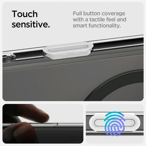 Husa hard Spigen Ultra Hybrid T MagSafe pentru iPhone 16 Pro, Grafit