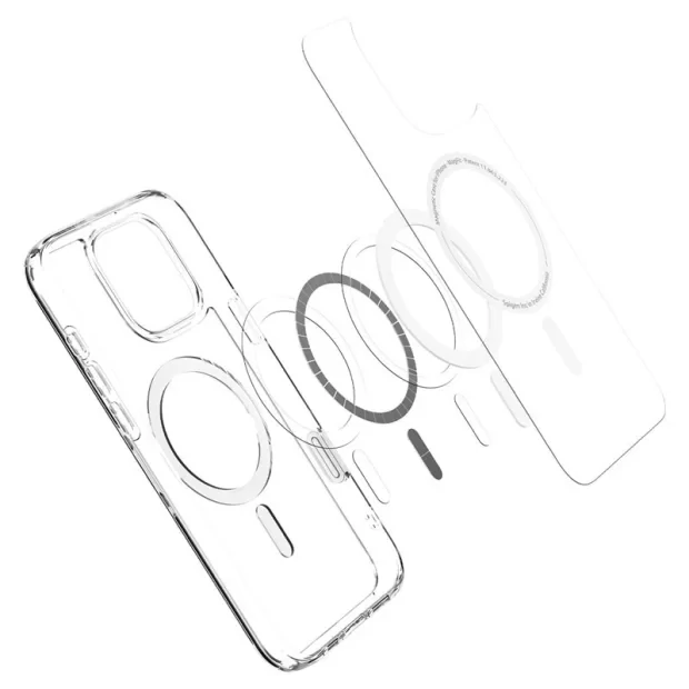 Husa hard Spigen Ultra Hybrid T MagSafe pentru iPhone 16 Pro, Grafit
