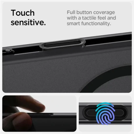 Husa hard Spigen Ultra Hybrid T MagSafe pentru iPhone 16 Pro Max, Negru