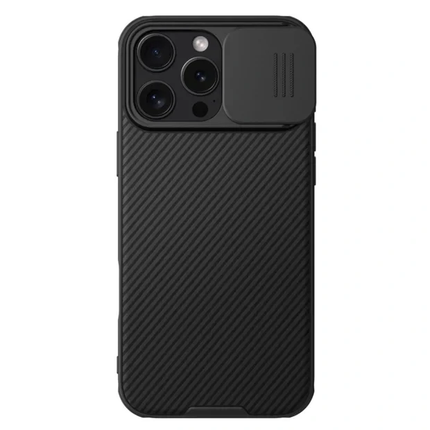 Husa  magnetica Nillkin CamShield PRO pentru Apple iPhone 16 Pro Max, neagra