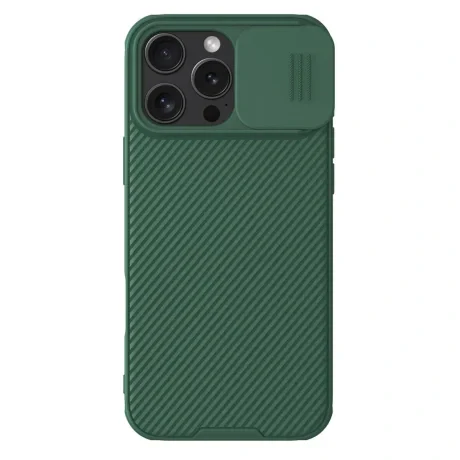 Husa  magnetica Nillkin CamShield PRO pentru Apple iPhone 16 Pro Max Verde inchis