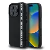 Husa Spate DKNY 3D Rubber Logo Line pentru iPhone 16 Pro Negru