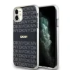 Husa Spate DKNY PC/TPU cu model dungi tonale Magsafe pentru iPhone 11 Negru