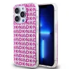 Husa Spate DKNY PC/TPU cu model carouri pentru iPhone 15 Pro Roz