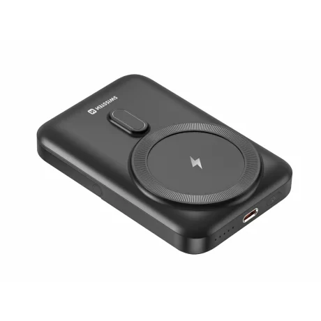Baterie Externa Swissten New 10000 mAh compatibil cu MagSafe 1xUSB Type-C 20W Negru