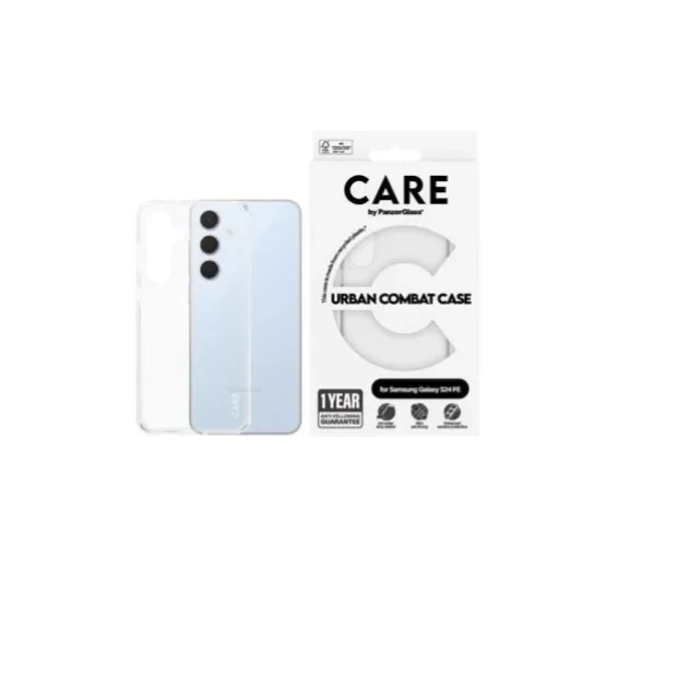 Husa Spate PanzerGlass Hard Care Urban Combat pentru Samsung Galaxy S24 FE Transparent