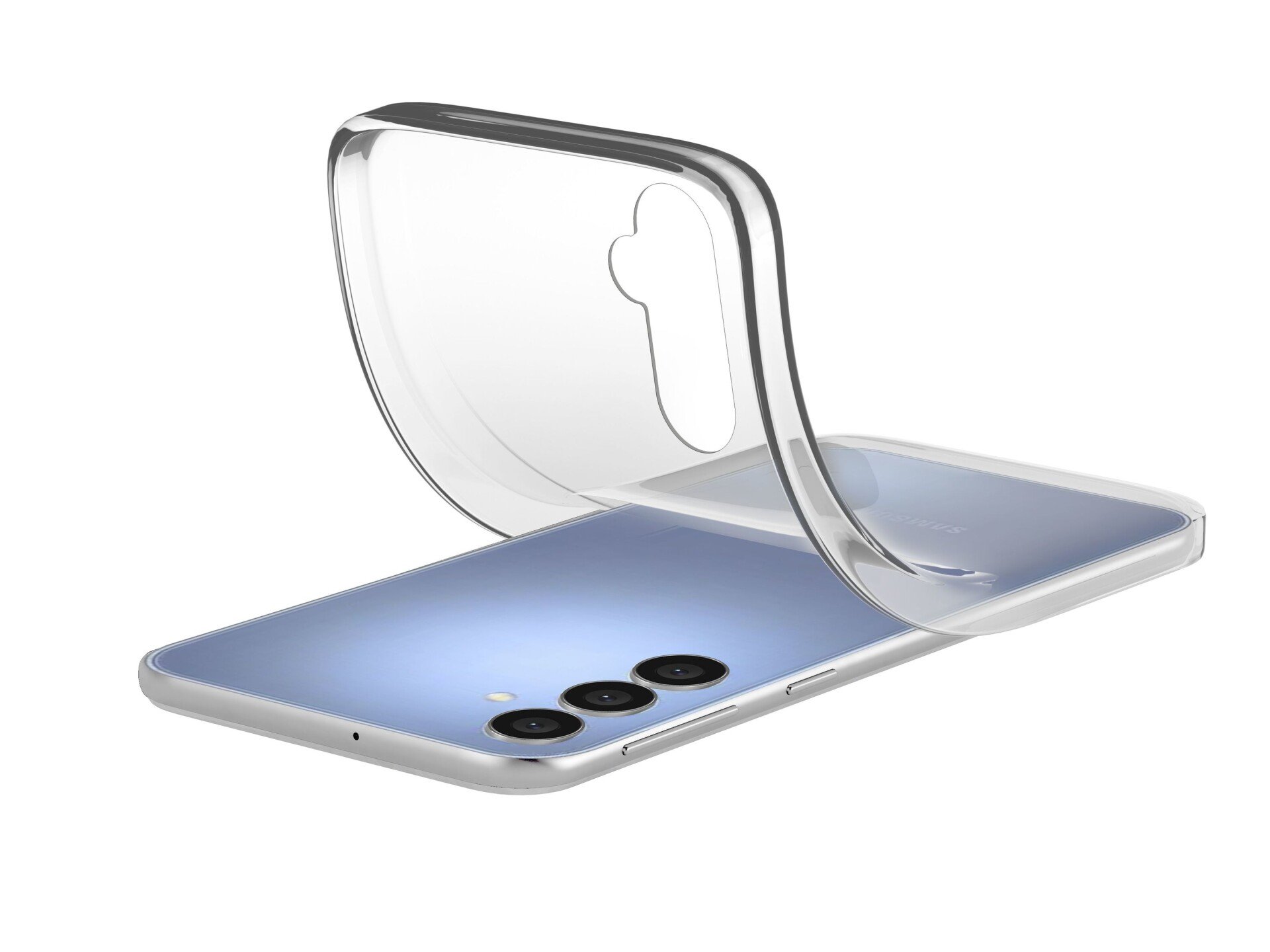 Husa Spate Cellularline Silicon Fine Soft pentru Samsung Galaxy A16 Transparent thumb
