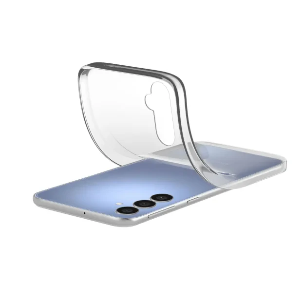 Husa Spate Cellularline Silicon Fine Soft pentru Samsung Galaxy A16 Transparent