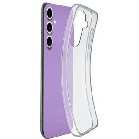Husa Spate Cellularline Silicone Fine Soft pentru Samsung Galaxy S24 FE 5G Transparent