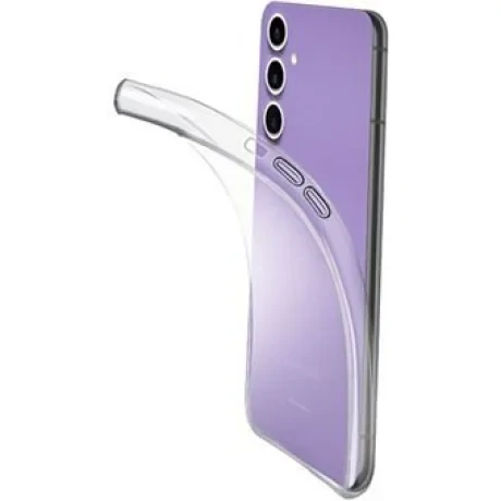 Husa Spate Cellularline Silicone Fine Soft pentru Samsung Galaxy S24 FE 5G Transparent