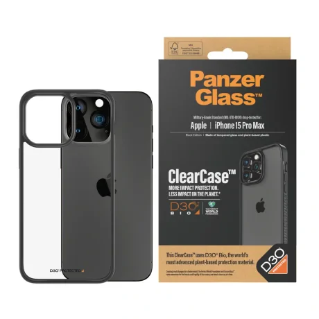 Husa Spate Pnazer Glass D30 pentru iPhone 15 Pro Mx Transparent