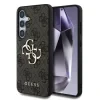 Husa Guess PU 4G Metal Logo pentru Samsung Galaxy S25, Maro