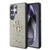 Husa Guess PU Fixed Glitter 4G Metal Logo pentru Samsung Galaxy S25 Ultra, Gold