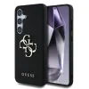 Husa Guess PU Grained 4G Metal Logo pentru Samsung Galaxy S25 Plus, Negru