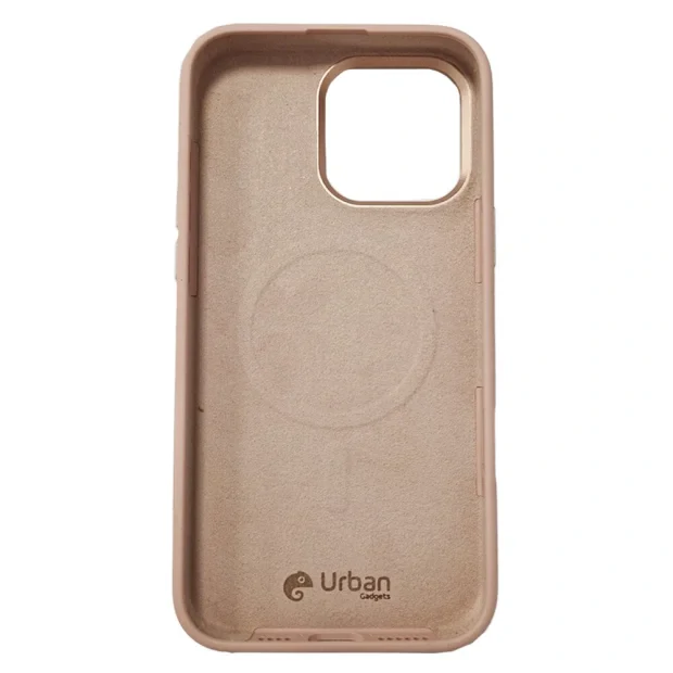 Husa Spate Urban Gadgets Silicon Soft MagSafe pentru iPhone 16 Roz