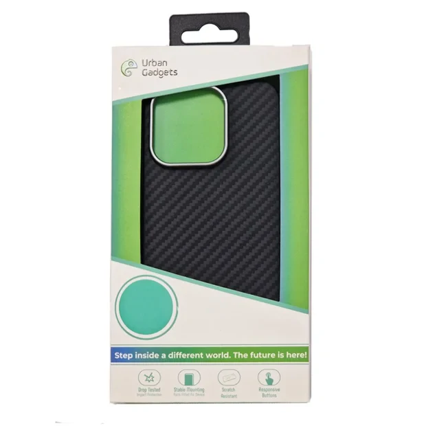 Husa Spate Hard Urban Gadgets MagForce Aramid pentru iPhone 15 Pro Negru
