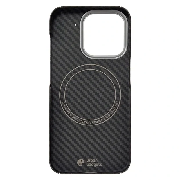 Husa Spate Hard Urban Gadgets MagForce Aramid pentru iPhone 16 Pro Negru