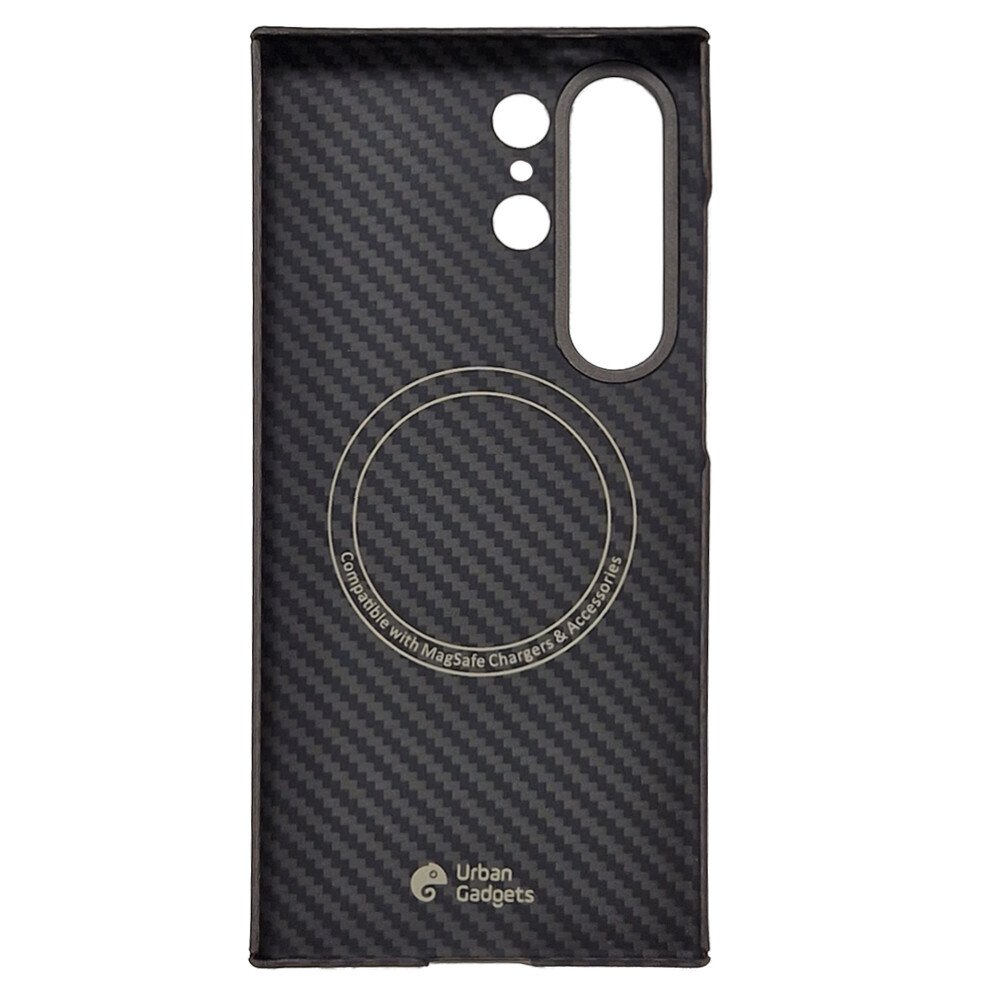 Husa Spate Hard Urban Gadgets MagForce Aramid pentru Samsung Galaxy S24 Ultra Negru thumb