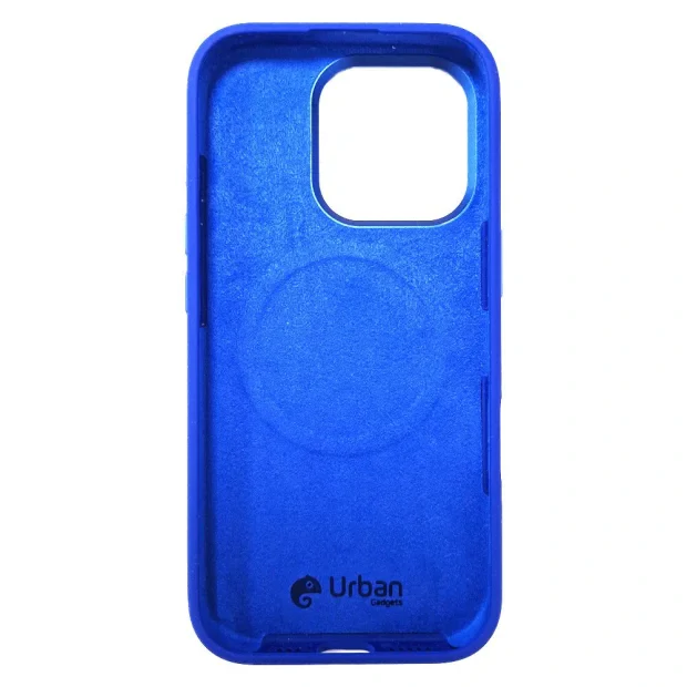 Husa Spate Urban Gadgets Silicon Soft MagSafe pentru iPhone 16 Albastru