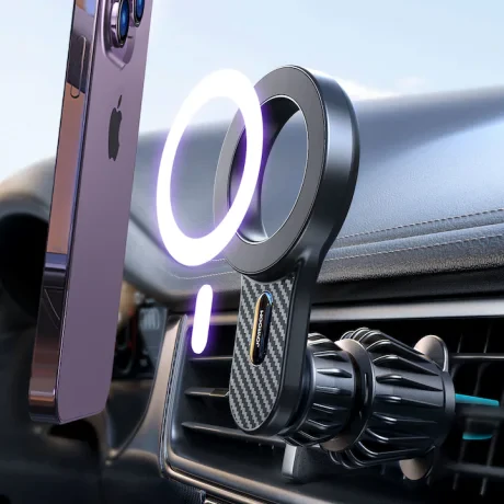 Suport auto MagSafe Joyroom JR-ZS355 pentru grila de ventilatie compatibil cu iPhone, Negru