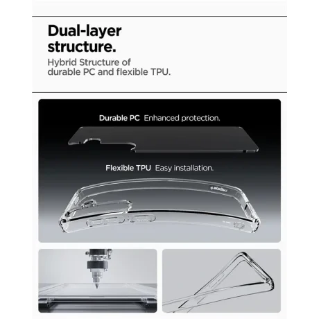 Spigen Ultra Hybrid, crystal clear - Samsung Galaxy S 2025+