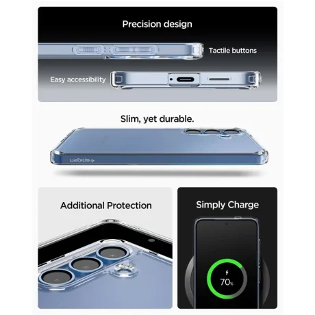 Spigen Ultra Hybrid, crystal clear - Samsung Galaxy S 2025+