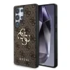Husa Guess PU 4G Metal Logo pentru Samsung Galaxy S25 Ultra, Maro