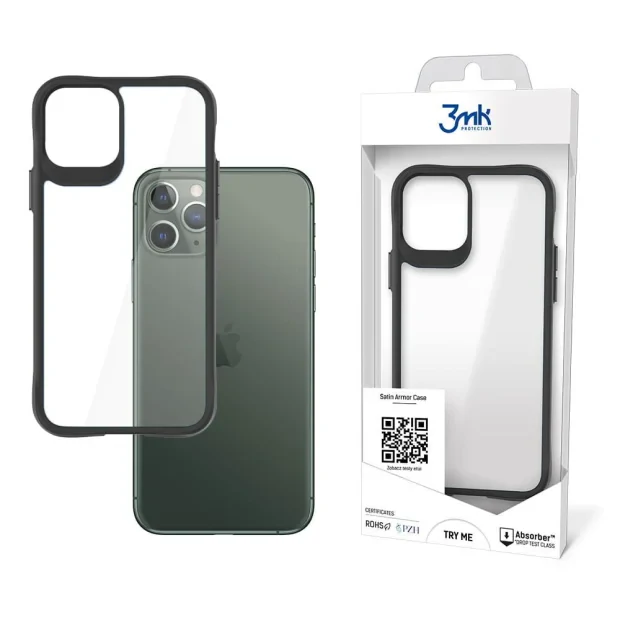 Husa hard Satin Armor Case 3MK  pentru iPhone 11 Pro Negru