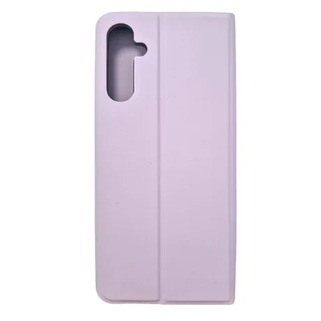 Husa Book Silicon Flip pentru Samsung Galaxy S25 Plus Roz/Mov