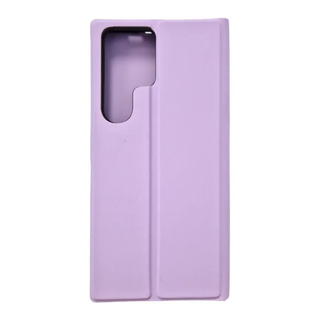 Husa Book Silicon Flip pentru Samsung Galaxy S25 Ultra Roz/Mov