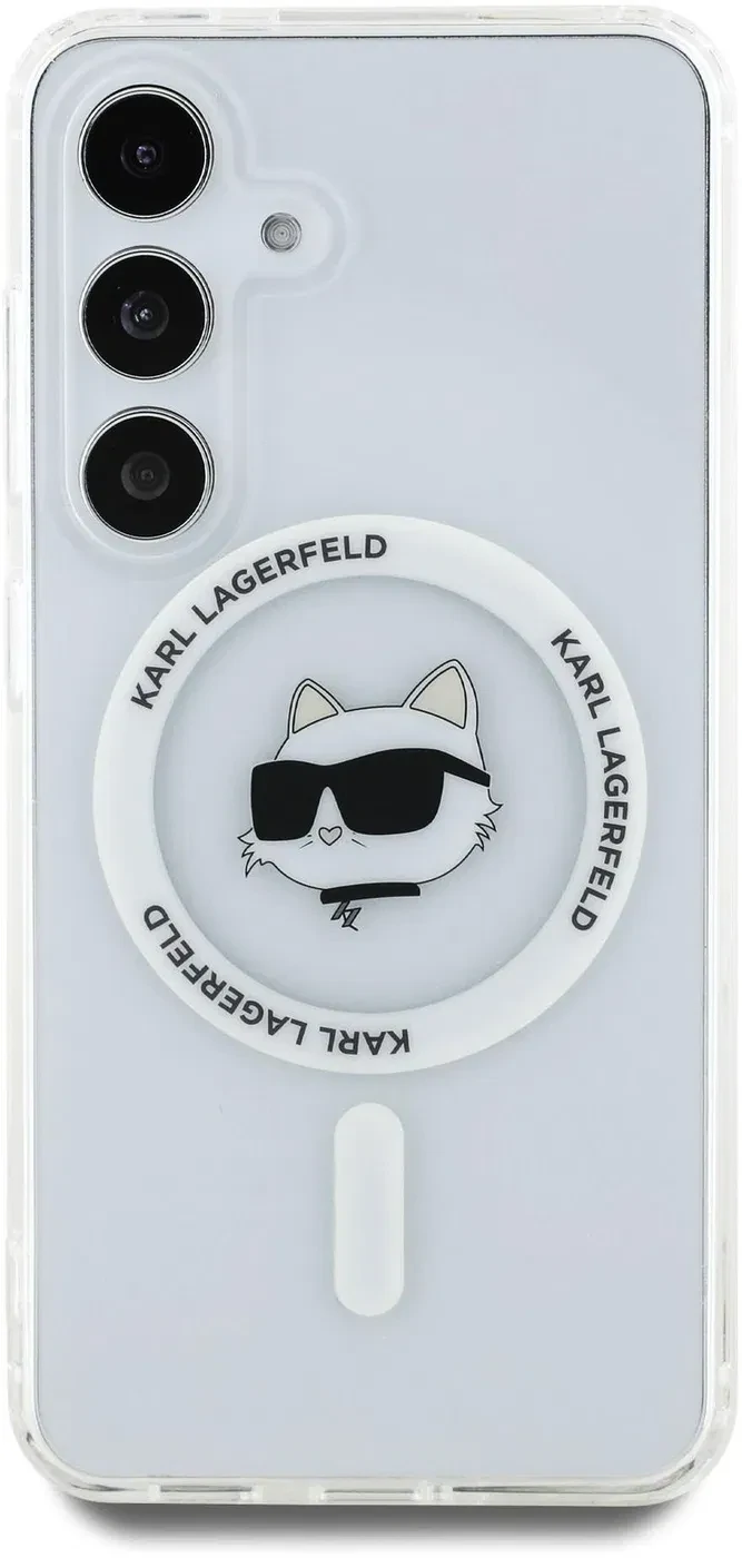 Husa Karl Lagerfeld IML Choupette Head MagSafe pentru Samsung Galaxy S25 Plus, Transparent thumb