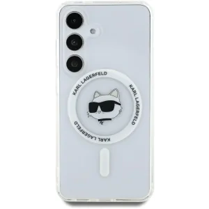 Husa Karl Lagerfeld IML Choupette Head MagSafe pentru Samsung Galaxy S25 Plus, Transparent