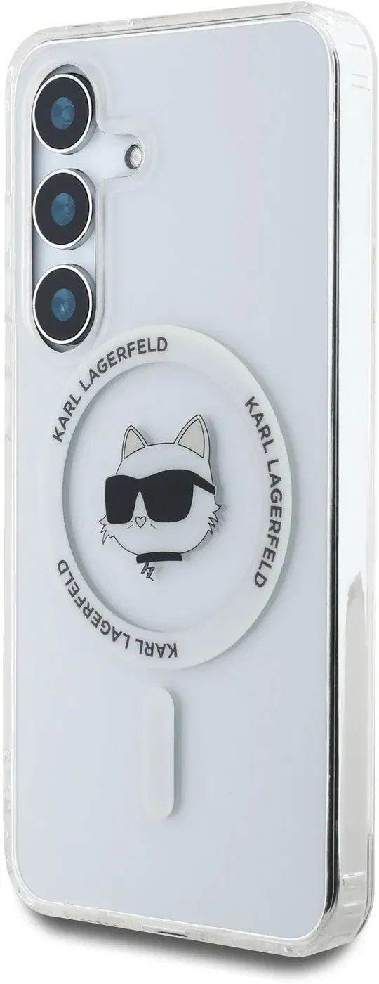Husa Karl Lagerfeld IML Choupette Head MagSafe pentru Samsung Galaxy S25 Plus, Transparent thumb