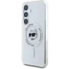 Husa Karl Lagerfeld IML Choupette Head MagSafe pentru Samsung Galaxy S25 Plus, Transparent