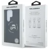 Husa Karl Lagerfeld Liquid Silicone K&amp;CH Heads MagSafe pentru Samsung Galaxy S25 Ultra, Negru