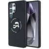 Husa Karl Lagerfeld Liquid Silicone K&amp;CH Heads MagSafe pentru Samsung Galaxy S25 Ultra, Negru