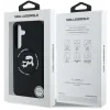Husa Spate Karl Lagerfeld Liquid Silicone K&amp;CH Heads MagSafe pentru Samsung Galaxy S25 KLHMS25SSKCHTCK Negru